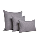 Διακοσμητική Μαξιλαροθήκη Charisma Cotton Stripe / 57x57 / Anthracite